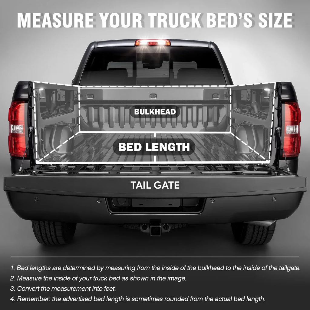 Ford 2021 Top Frame Tonneau to Short Powdercoated Tri-Fold Bed 20 Hard DNA Black Aluminum Truck 5Ft FRP TTC-HARD-090 For Motoring 2019 Cover Ranger