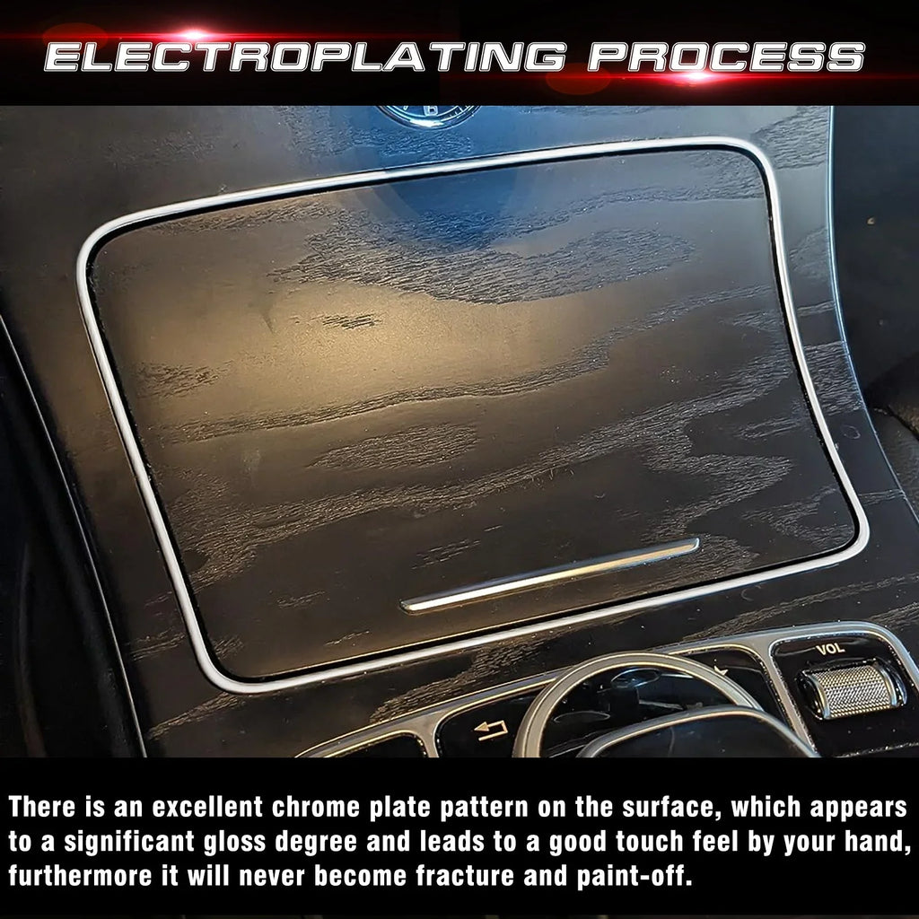 Class Tech 300 Frame Center Class W205 C300 C400 Benz GLC GLC W253 Ashtray Mercedes Xotic Chrome, 2016-2023 Storage 2015-2021 C Console Trim, with Box C63 Compatible