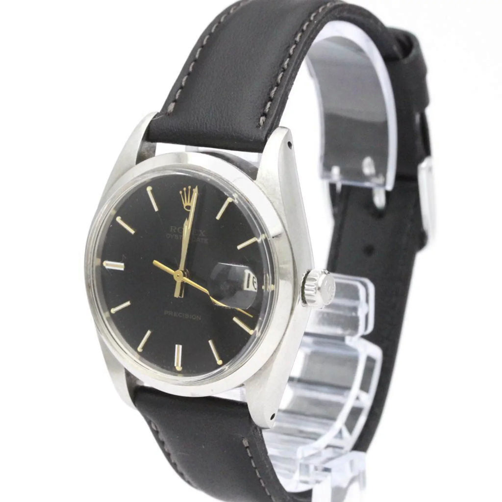Oyster Used ROLEX Date Mens Hand-winding Steel 6694 BF555830 Watch Authenticated Vintage Precision