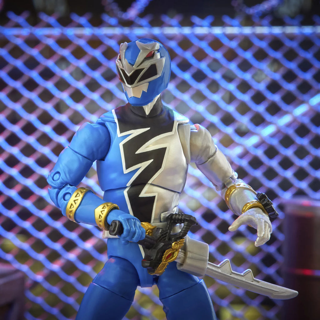 Dino Fury Accessories Rangers Collectible 6-inch Collection Ranger Figure Blue Toy Lightning Premium Action Power with