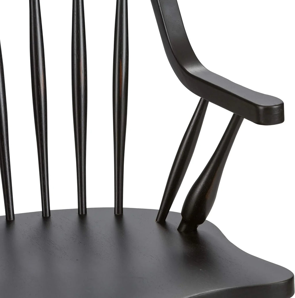 Black Chair, X Arm Back W25 H41, X D25 Windsor