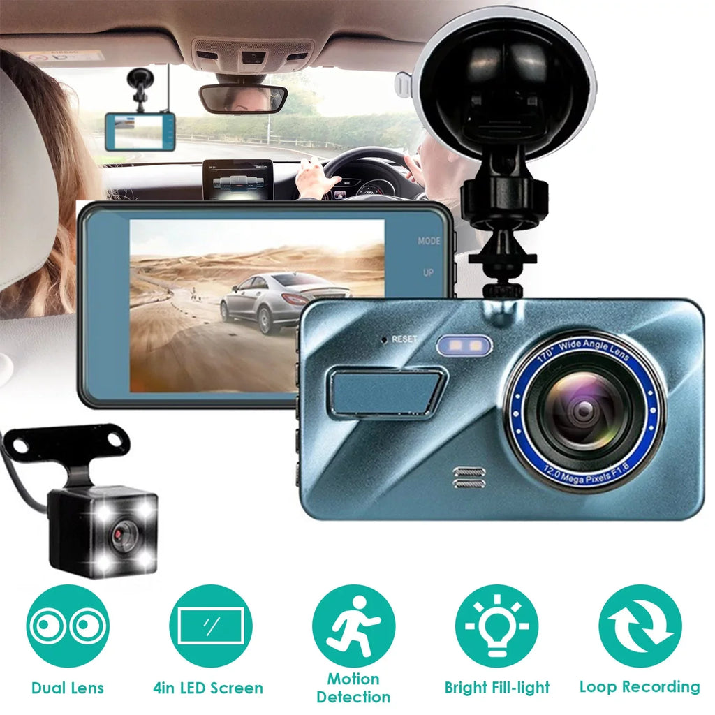 Dash Cam, Motion 4.5inch Super G-Sensor, 170° Rear Angle, Car Wide Detection Screen, Monitor, iMounTEK Front Dual Parking and Camera, Dash