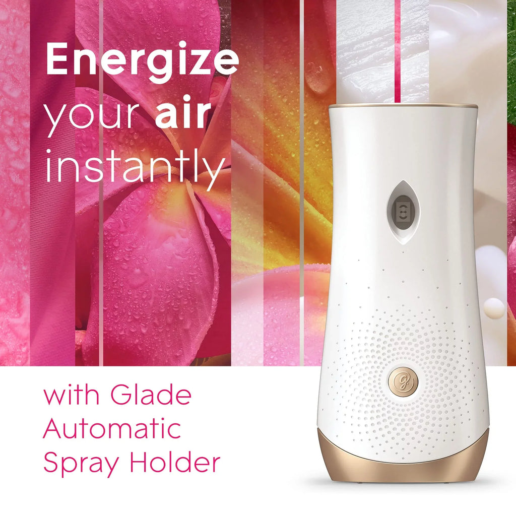 Blossoms, 3 Air And Spray Tropical Count Home Refill, Automatic Glade Bathroom, Oz, For 6.2 Freshener