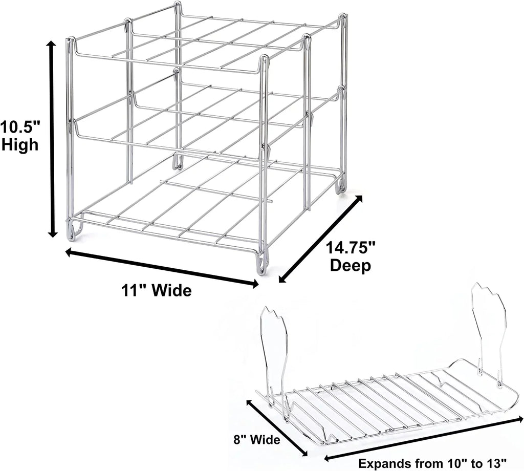 Includes Rack Collapsible 3-Tier Oven Roasting Turkey Saving (1) Oven Rack Rack Lifter Baking & For Multiple Lifter & Tasks Space Turkey Rack KOVOT | And (1) | Roasting Oven