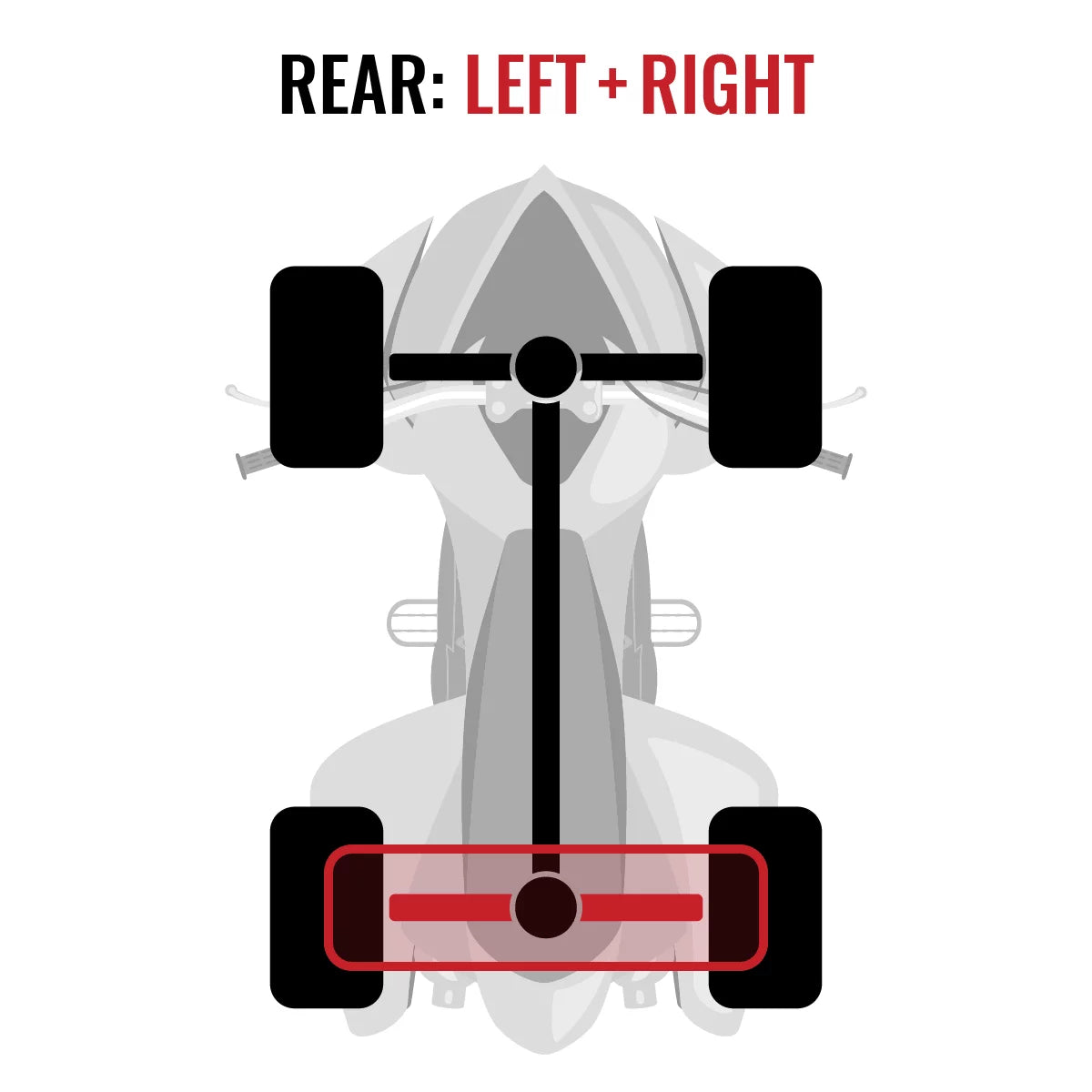 DPS 1000 with MAX Rear 2015 XT Axle Commander Left 1000 4X4 compatible XT Right Can-Am pc 2 - Sixity