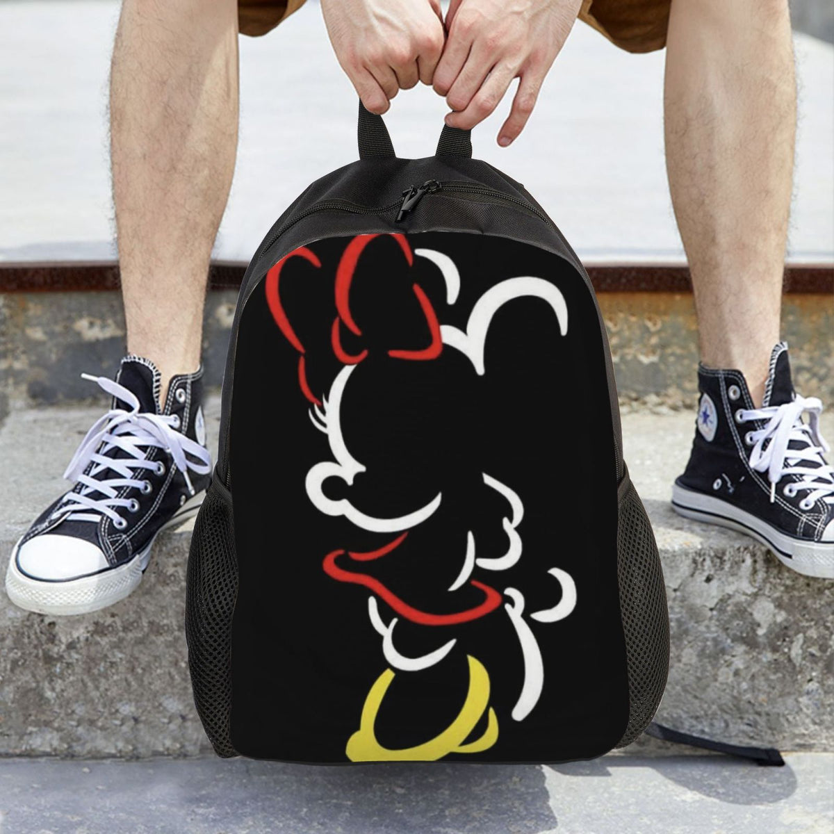 Cartoon Backpack 3D Casual Bags Anime Daypacks Backpacks Minnie Printed Multipurpose Travel