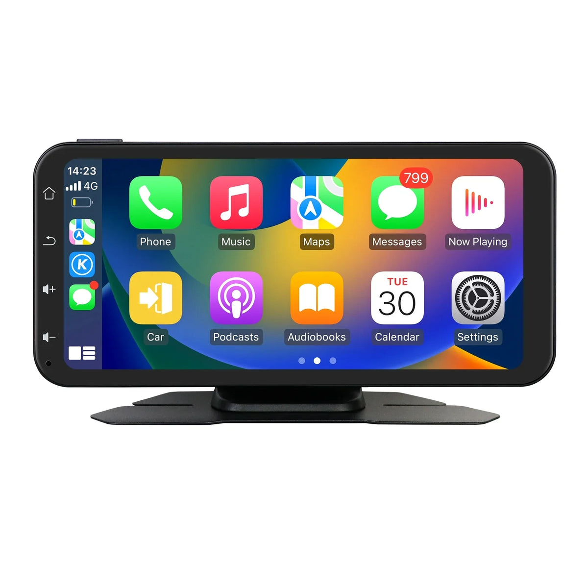 Audio Support Radio Apple 6.25" Wireless Ossuret With Car Stereo Camera Navigation Android Carplay Bluetooth Adjustable Receiver Touchscreen Backup Auto 360° GPS