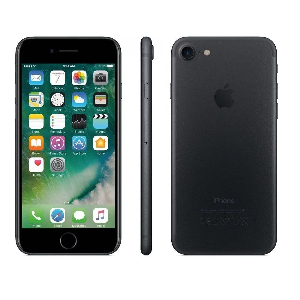 Black GSM (Refurbished) Apple - Restored iPhone 7 128GB, Unlocked