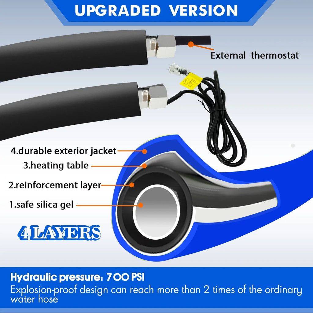 Trailer -45 for Down Hose Water for Drinking Water 15 F to FT Hose Freeze RV Outdoor Protection RV Heated