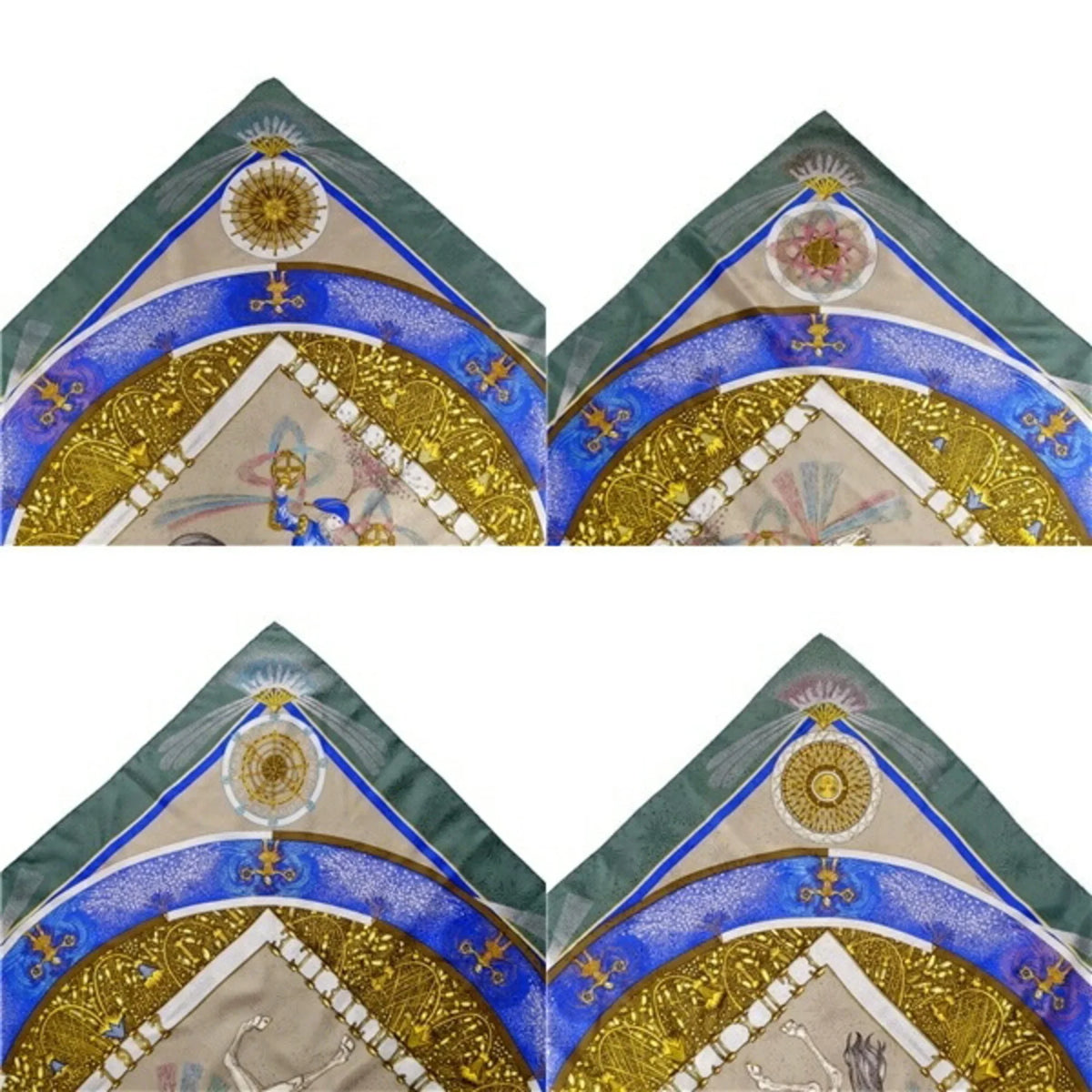 HERMES FEUX Pre-Owned Silk Women's Fireworks Multicolor Scarf Carre90 D'ARTIFICE Muffler (Good)