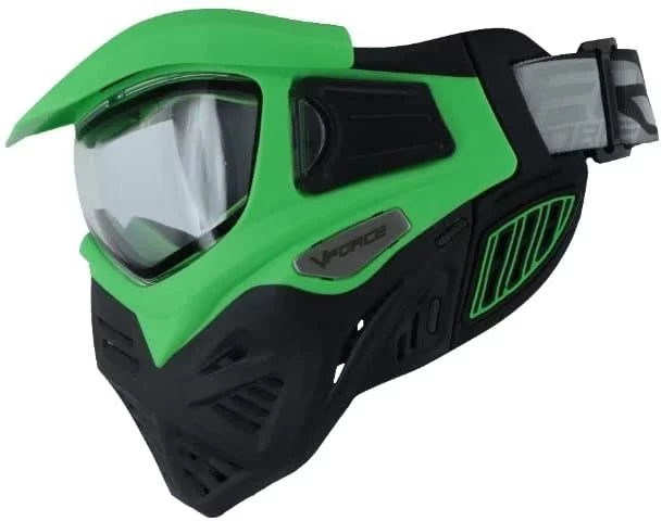 Goggle Green Thermal Clear Mask Black 2.0 V-Force Lens Paintball - Venom w Grill