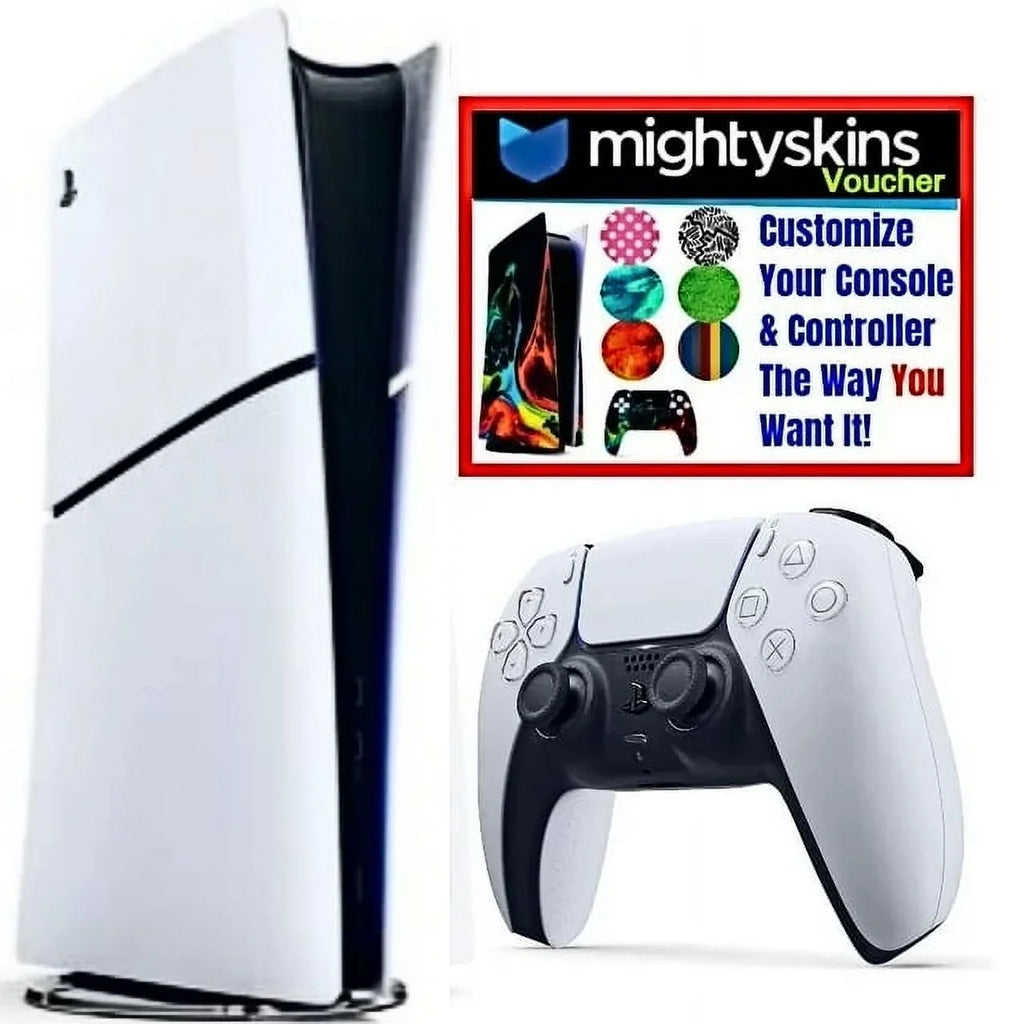 Bundle Custom Digital Slim W/ Voucher Edition 5 - Code Mightyskins Console (PS5) PlayStation Sony Skin