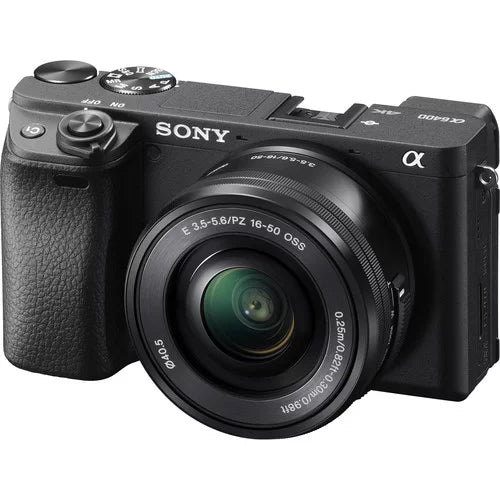 Pixi 16-50mm a6400 & Flip Video, Compact with Digital Essentials Camera Lens Focus, Camera: Auto 4K Mirrorless Interchangeable Real-Time Lens Sony Eye Kit Alpha APS-C + Screen
