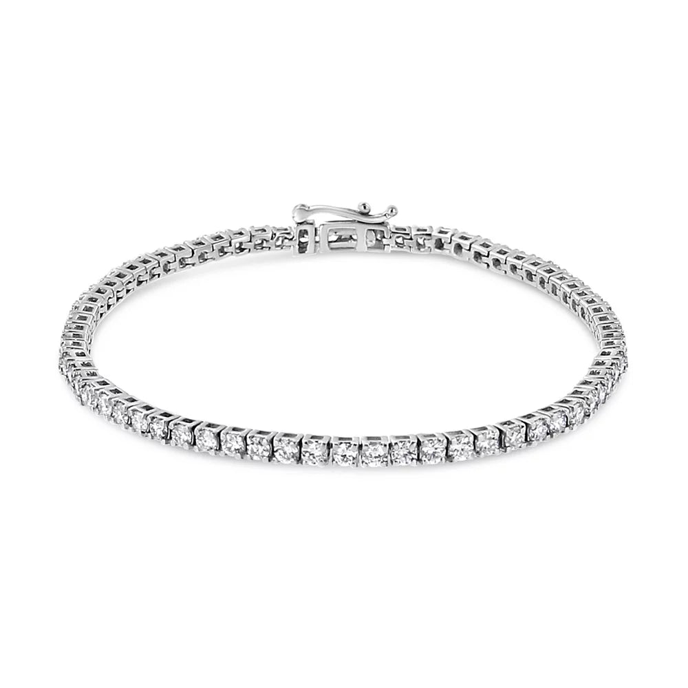 Bracelet Lab Diamond Cttw White Clarity) Color, 7.25" Gold (F-G 2.0 Tennis 14K Classic Grown VS2-SI1
