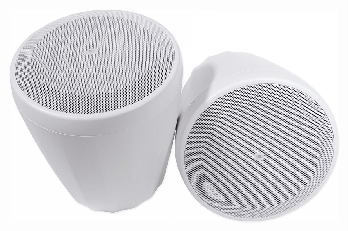 Amplifier+(6) 4-Zone White Source Speakers Commercial Matrix Pendant Multi JBL