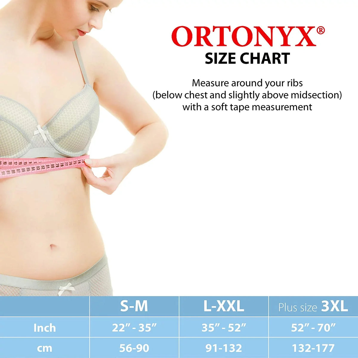 Wrap Aid Brace Plus Dislocated - - Belt Fractured, Chest Size Rib Support 3XL Post-Surgery Broken Elastic Unisex Cracked, / Comppression ORTONYX of Ribs 6.25" Rehabilitation ACOX5226-BG-3XL Beige
