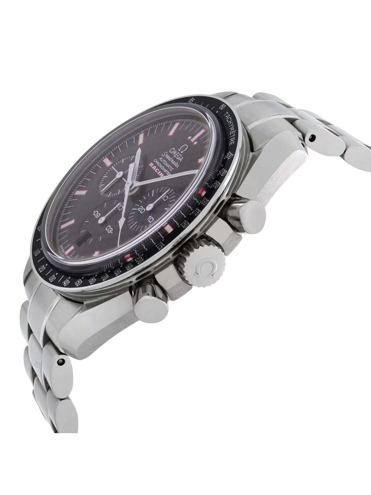 Mens Omega Chronograph Automatic Speedmaster Watch Dial 3552.59.00 Racing Carbon