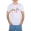 Logo Size Moschino White Large T-Shirt, Swim Cotton Print
