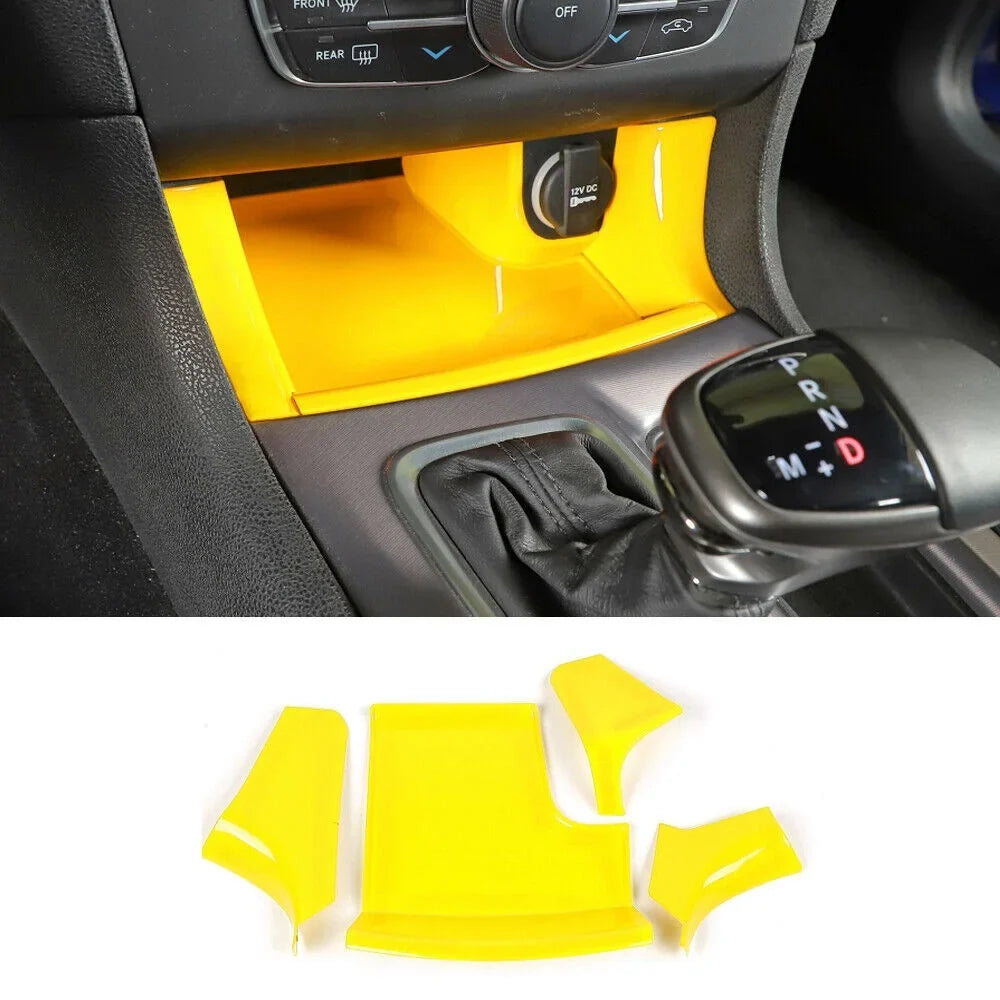 Cover Teledu Center Set Dash 17x Panel Trim Kit Console Yellow
