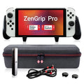 Rail a Bundle, Profile Elite Switch Thumbsticks+1 C-C Case with Cable. The Pro Gen and OLED JoyCon BONUS: Grip, 3 2 Compatible Satisfye USB includes: Elite Bundle Accessories - ZenGrip Low