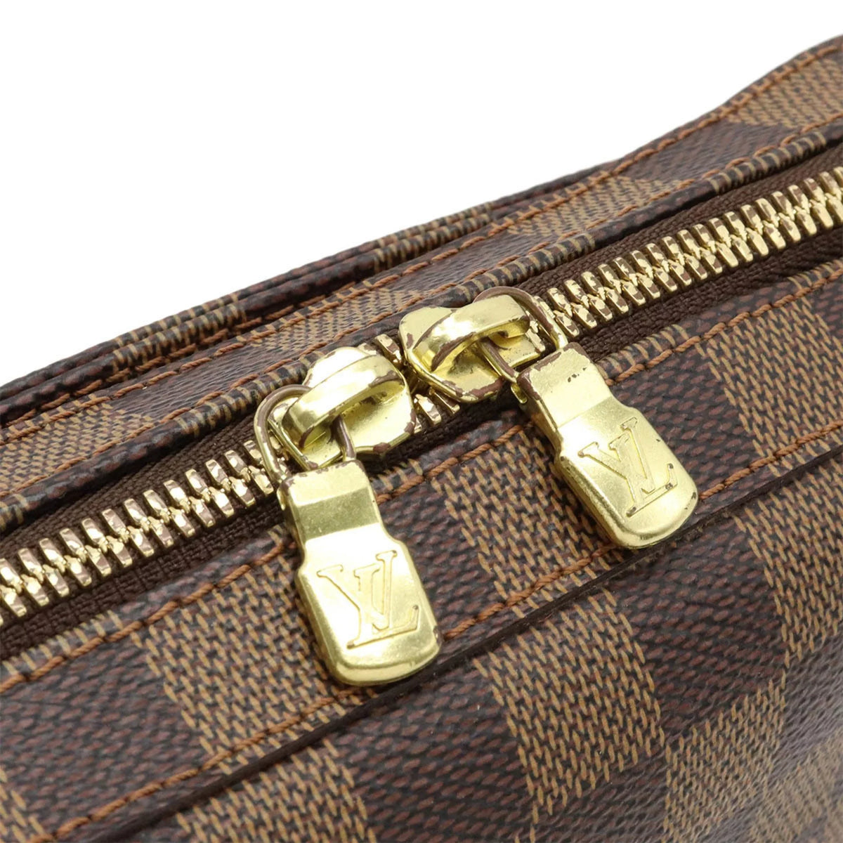 Louis LOUIS Pouch Vuitton Waist VUITTON Shoulder Jeronimos N51994 Damier Pre-Owned Body (Good) Bag