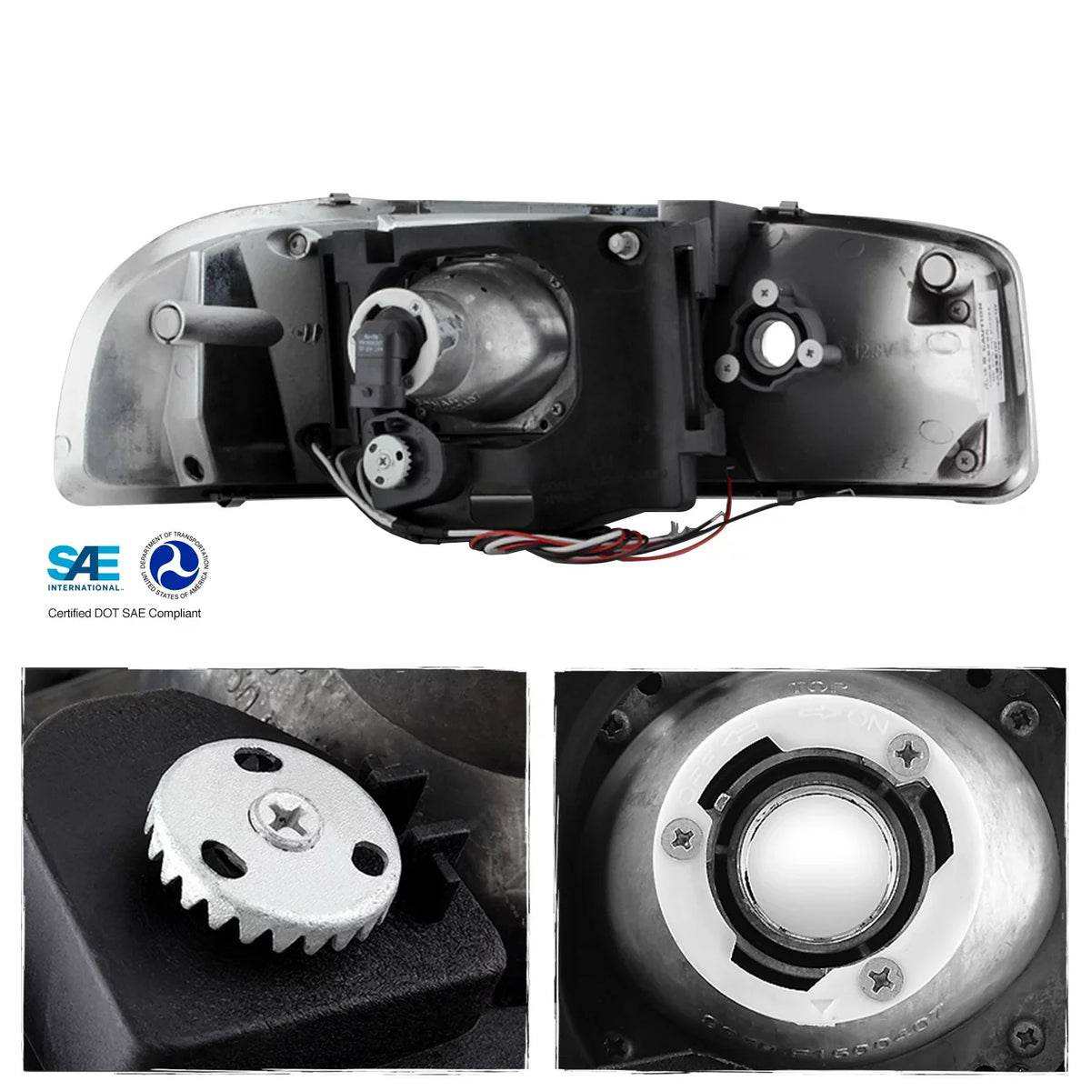 Signal Replacement + Halo Projector Lights - AKKON GMC Headlights Yukon LED Sierra Bumper For Lamps Combo