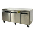 Commercial Undercounter Freezer Stainless in. 72 Cu.Ft. Steel Freezer 19 Commercial Duty Heavy Three-Door