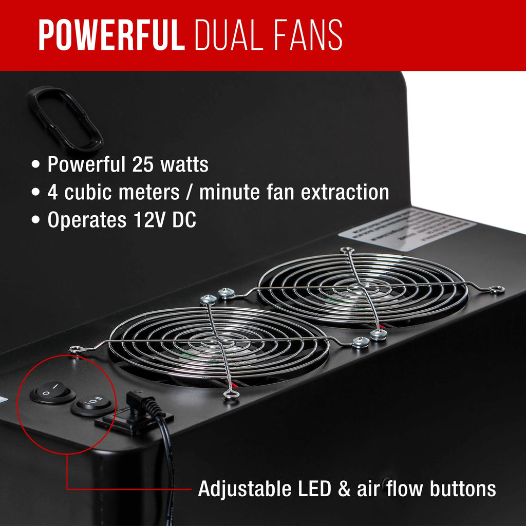 Hose LED Portable, Booth Airbrush (Extends Dual Extension up to Feet) Lights, Kit Spray 5.6 Exhaust Fan, Hobby with