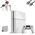 BOLT Bundle Earbuds Original Matte Like With + AXTION White New Console PlayStation Sony 500GB Microphone 4 Gaming Gaming