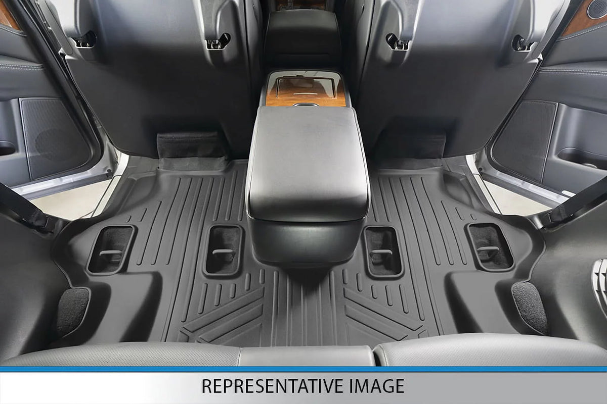 Floor Expedition, Liner Cargo for Mats without Row Smartliner Bucket Seats 2nd Set Black SA0183-B0303-C0186-E0185 & 2011-2017 with Console Ford