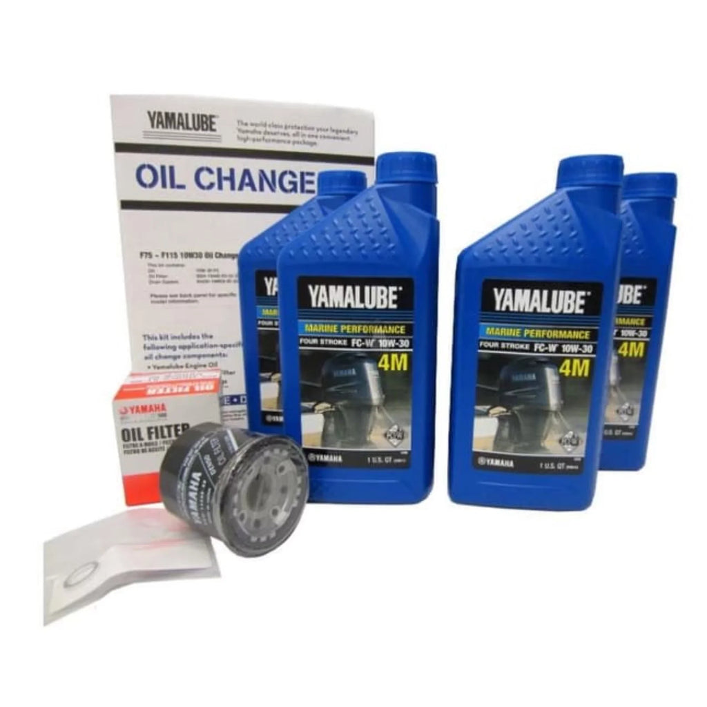 F75-F115 LUB-MRNMD-KT-11 Kit, New Change OEM 10W30 Oil Yamalube Yamaha