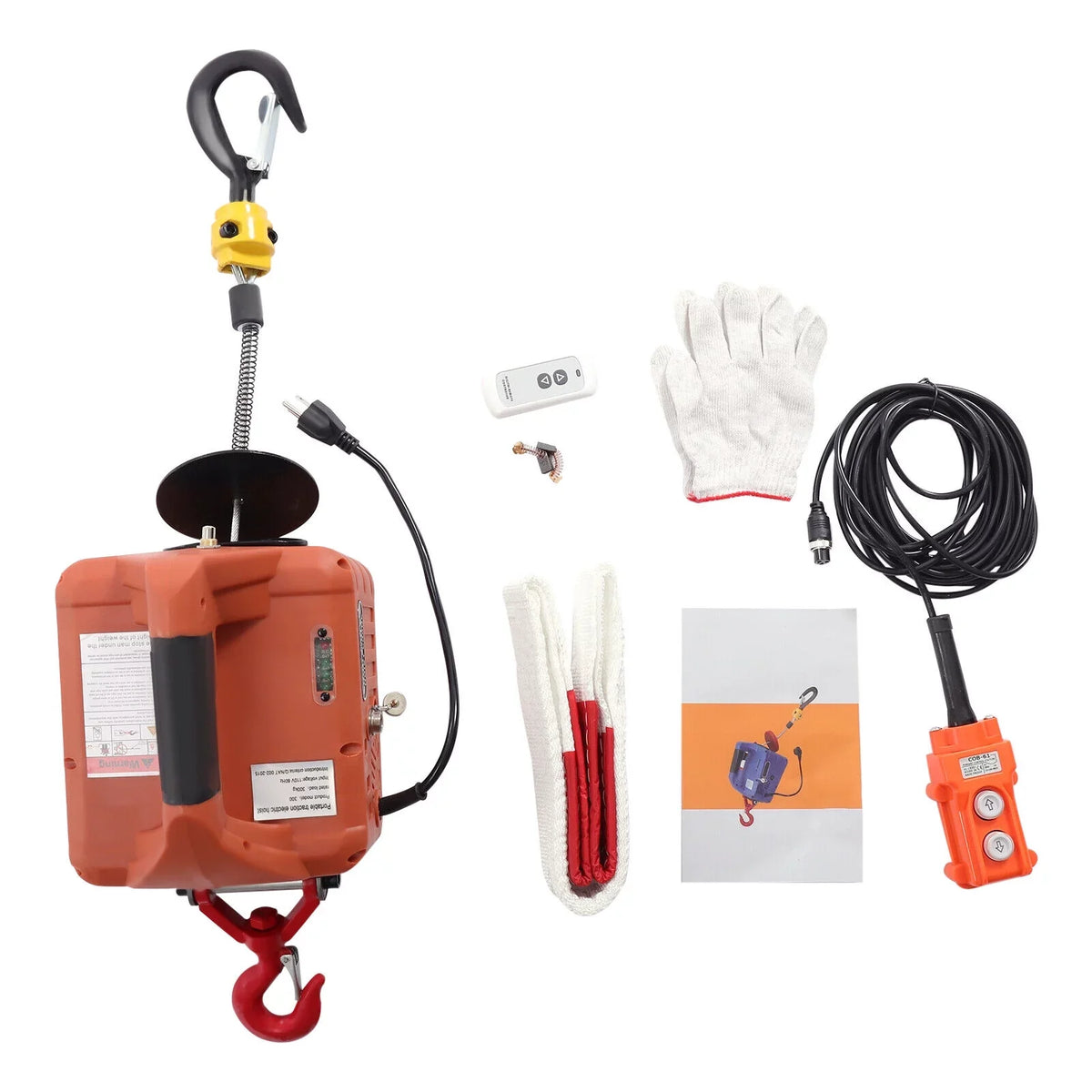 Remote Electric 3in1 Wireless Lift Crane TFCFL Winch Portable 1100lbs Hoists