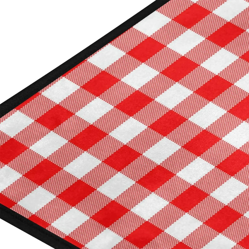 Kitchen Rug Plaid Kitchen White Mat Mat Washable Comfort for Anti-Fatigue Red Washroom 20 Floor Waterproof Kitchen Bedroom Slip 39 Non and Rug Bestwell inch x Sink