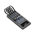 Charger 4 Power LED Flash Portable Solar W Bank Dual Cables In 20000Mah Built