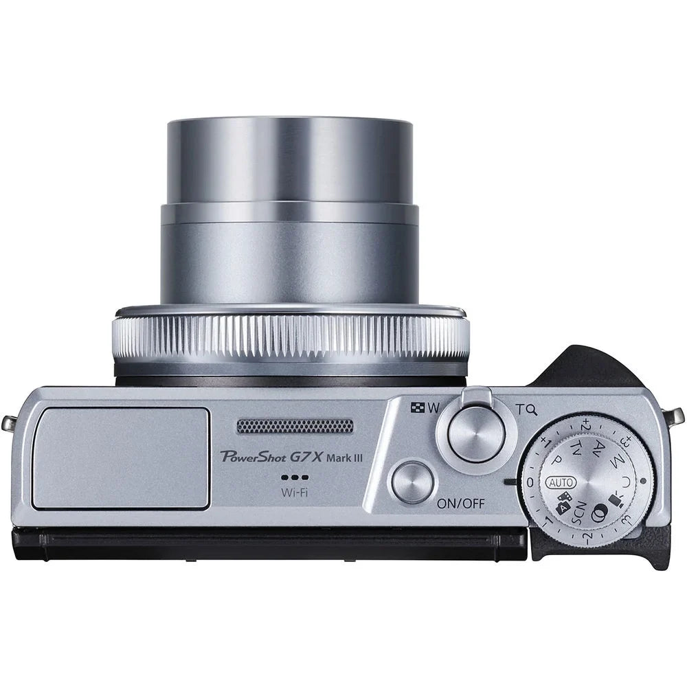 Yr Spider + (Silver) G7 Canon Camera Mark Warranty + - Tripod 64GB X III 1 PowerShot Digital