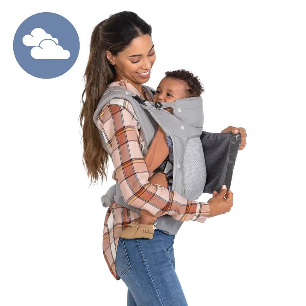 Baby Unisex, Ergonomic 4-Position, Infantino in-Season-5 Gray Carrier, Layer 8-40lb,