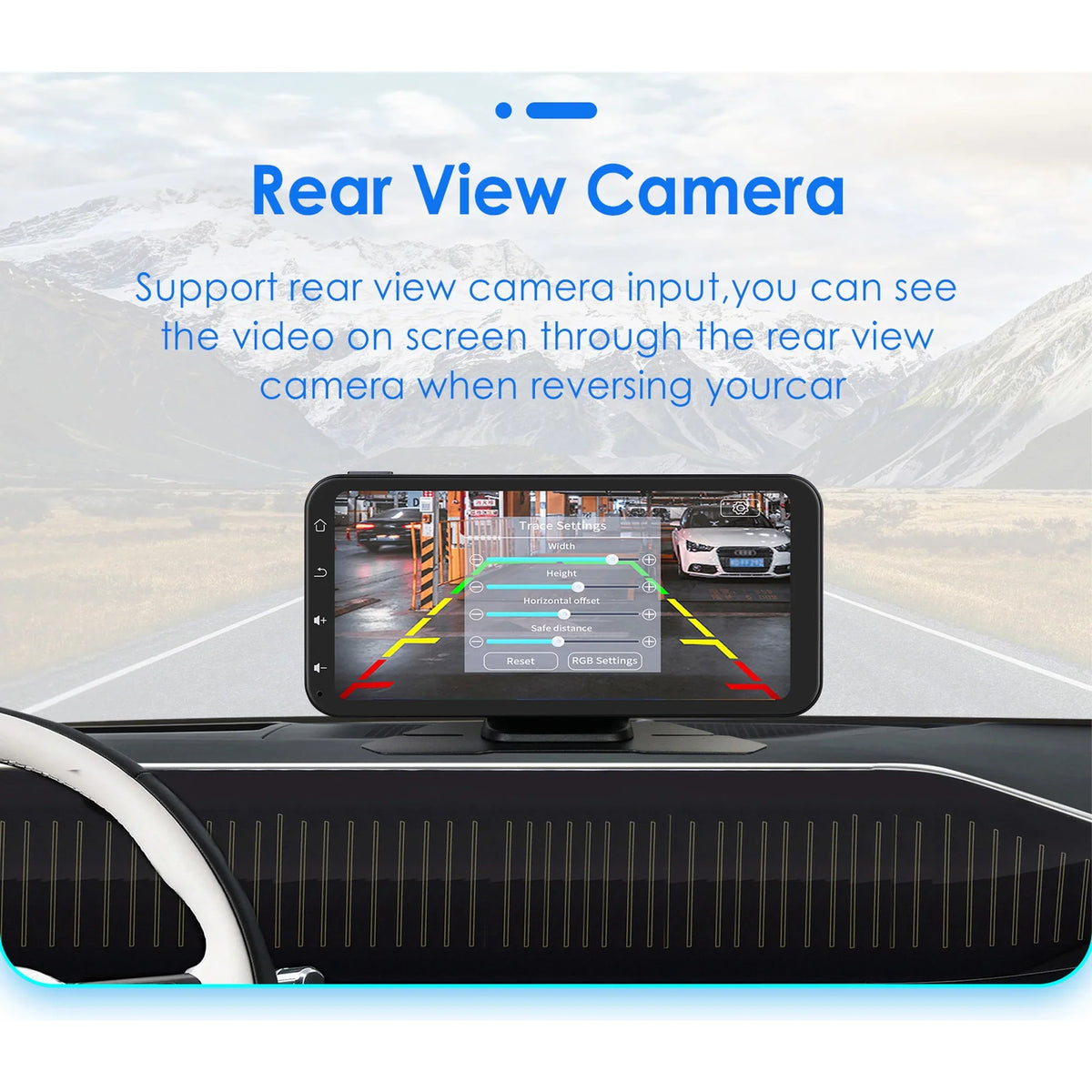 Audio Support Radio Apple 6.25" Wireless Ossuret With Car Stereo Camera Navigation Android Carplay Bluetooth Adjustable Receiver Touchscreen Backup Auto 360° GPS