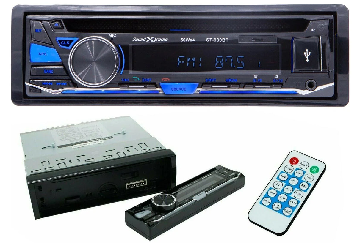 Bundle FM Audiobank SD SoundXtreme Car Bluetooth 6x9" USB +4x Speakers 6.5" & Receiver