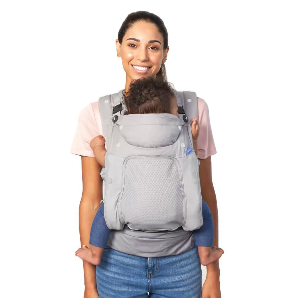 Baby Unisex, Ergonomic 4-Position, Infantino in-Season-5 Gray Carrier, Layer 8-40lb,