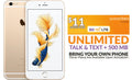 Talk Gold + Unlocked (Refurbished: Card Sim 64GB Pre-Owned 6S Speed Good) iPhone