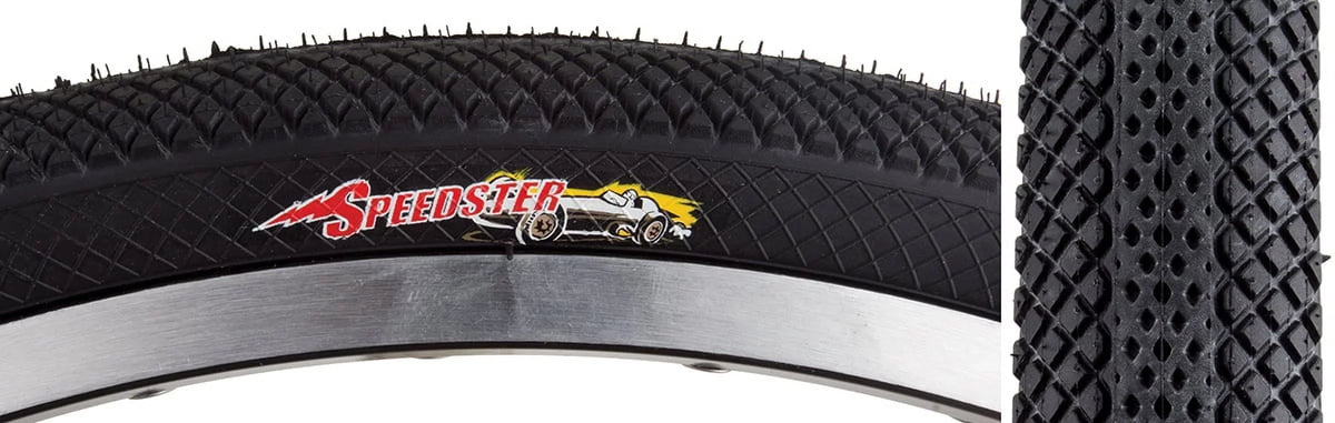 Speedster Folding 1-3/8" Tire x Bead 20" Tire: Co. BMX Black Vee