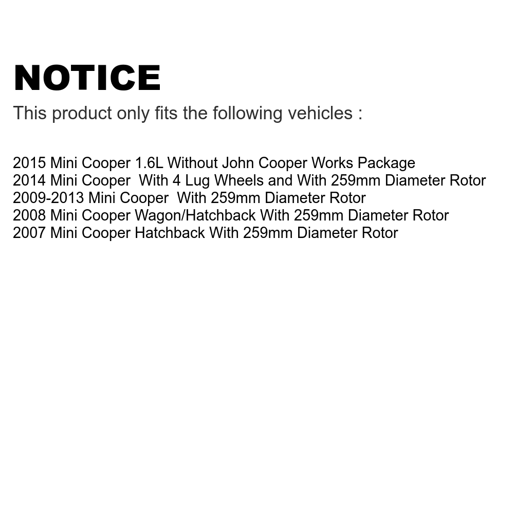 Cooper Semi-Metallic And Slotted Disc KDS-100459 Pads Transit Mini For Drilled Rotors - Rear Coated Brake Auto Kit