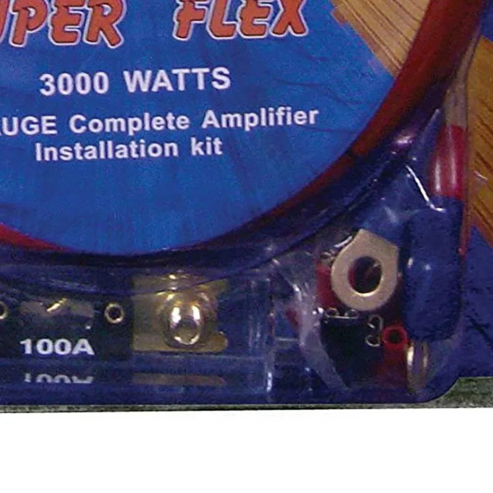 Power 3000 Super Q 4 Kit Gauge Flex Amplifier Wiring Watt
