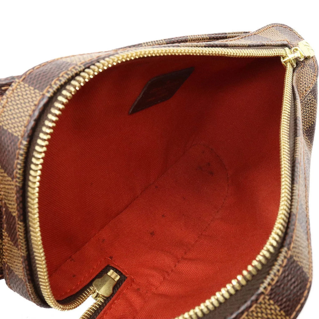 Louis LOUIS Pouch Vuitton Waist VUITTON Shoulder Jeronimos N51994 Damier Pre-Owned Body (Good) Bag