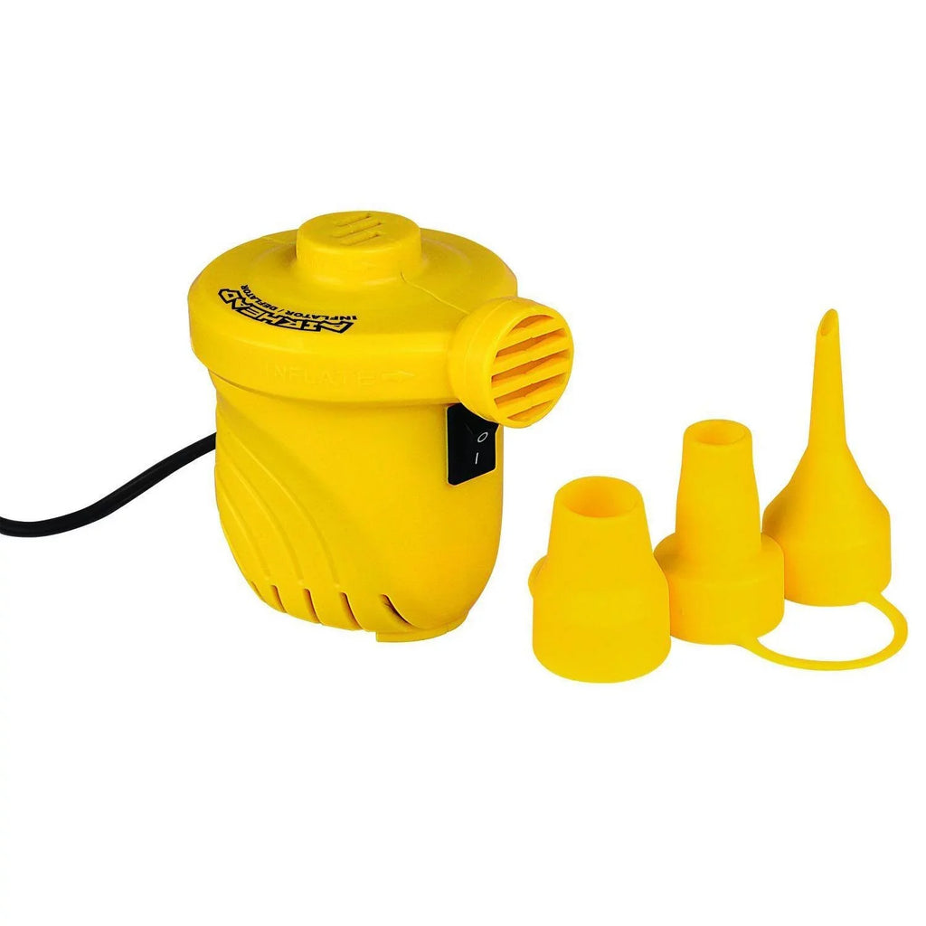 Single Rider Air Pump + Portable Tube Airhead Strike Inflatable 2 12V Towable