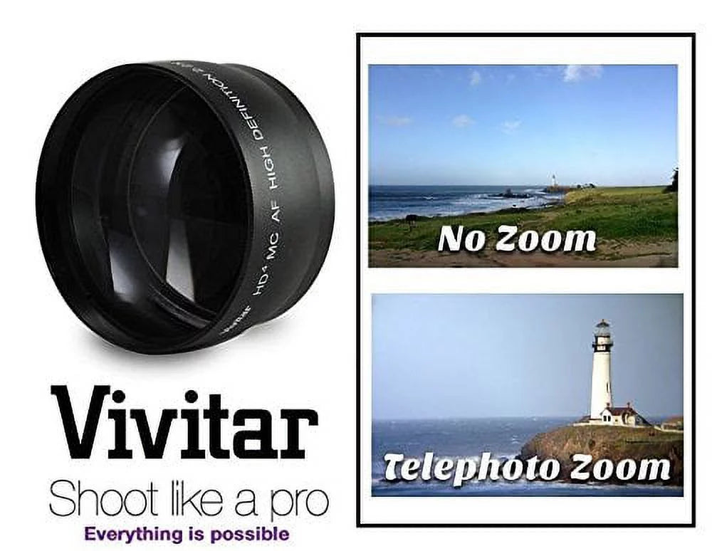 Angle Panasonic For Compatible) DMC-G7K Wide Lumix Set Lens & Hi-Def Telephoto DMC-G7 (46mm
