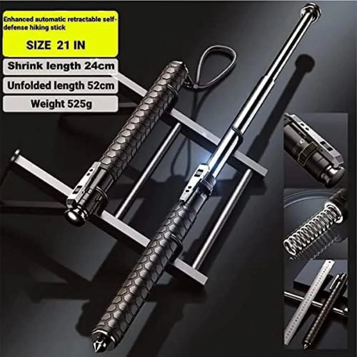 Walking 16 Pole Multifunctional In Jademall Trekking Retractable Hiking Tool Staff, Premium Stick Collapsible Outdoor