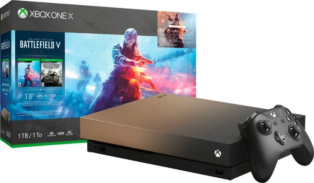 V 1TB FMP-00023 Rush Edition Xbox Bundle Microsoft Battlefield Good) Pre-Owned Gold X Special (Refurbished: Gray One Gold