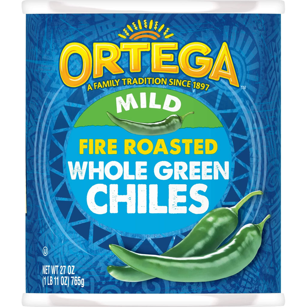 (Pack 12) Mild, Whole Ortega Green Ounce Chiles, Of 27 Peppers,