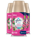 Blossoms, 3 Air And Spray Tropical Count Home Refill, Automatic Glade Bathroom, Oz, For 6.2 Freshener